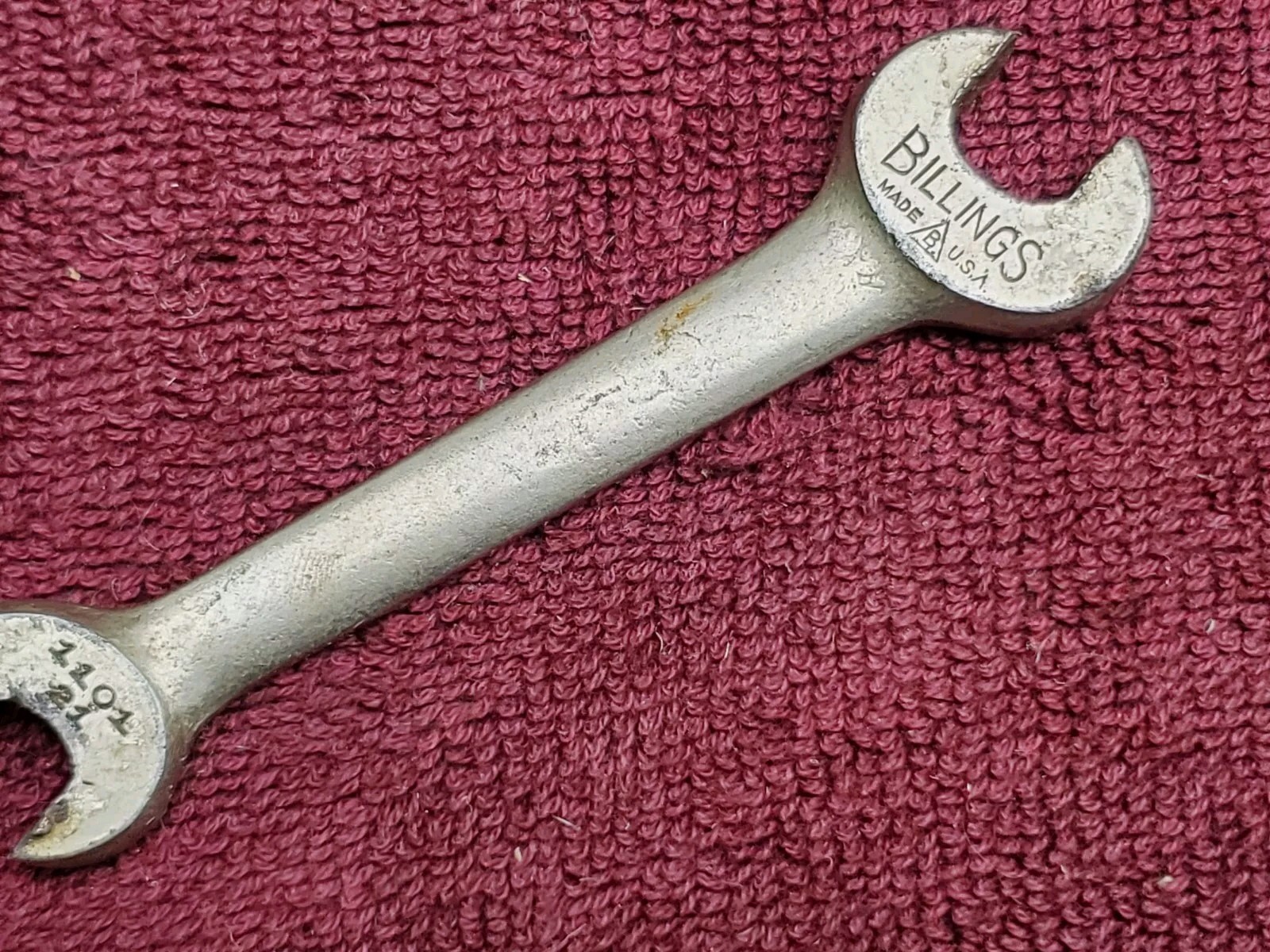 Vintage Billings Open End Wrench 1011 21, 5/16\