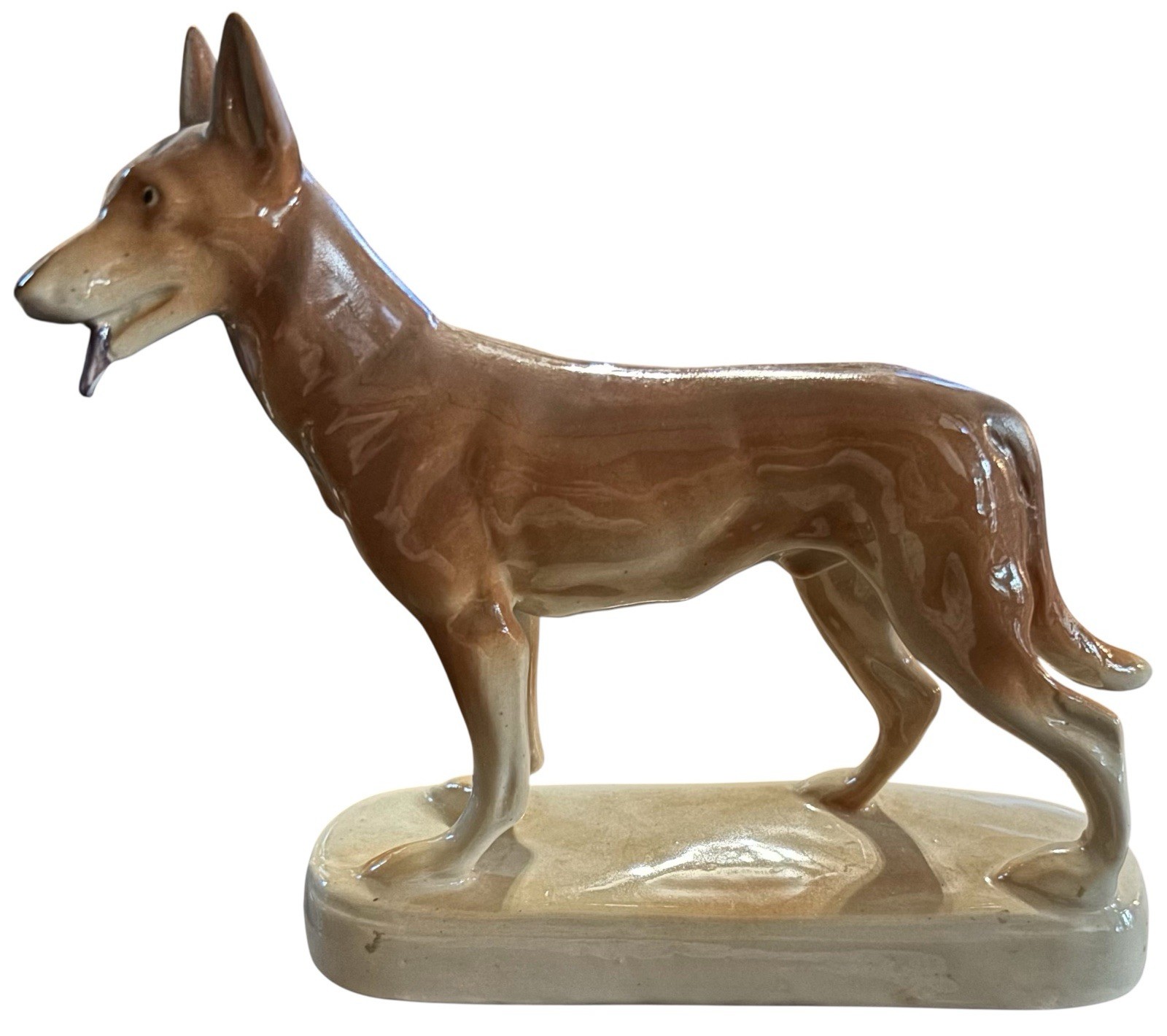 1950s Dog Figurine By Cmielow Chodziez Made In Poland