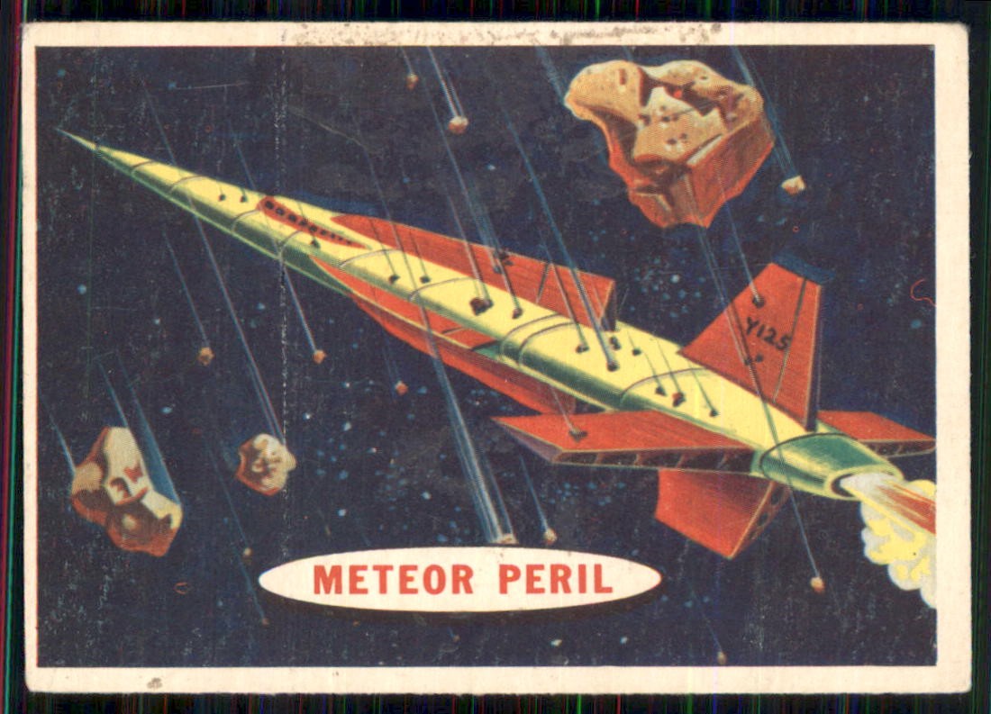 1957 Topps Space #23 Meteor Peril