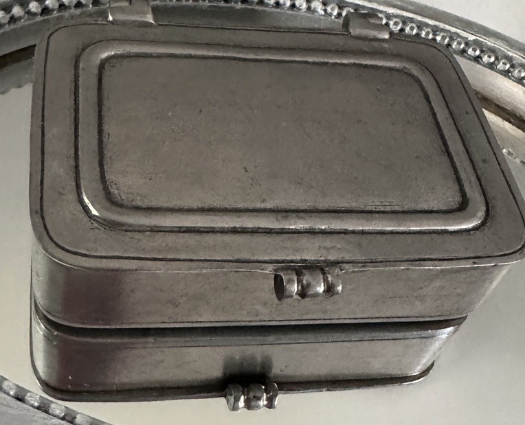 Cosi Tabellini Match Pewter Italy Handmade Trinket Jewelry Pill Dresser Coin Box