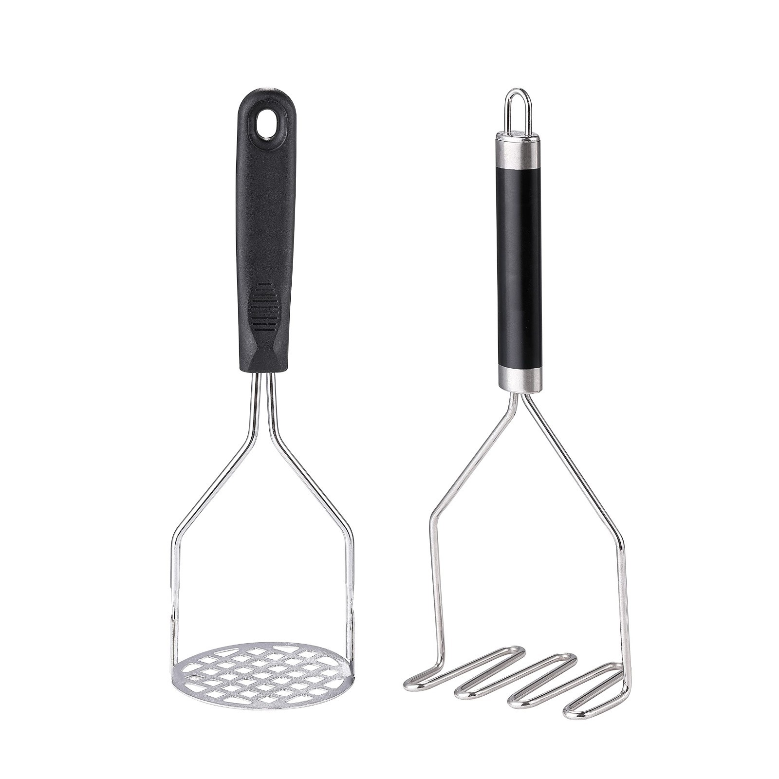 2PCS Potato Masher Heavy Duty Stainless Steel Mashed Potatoes Masher Masher Ki