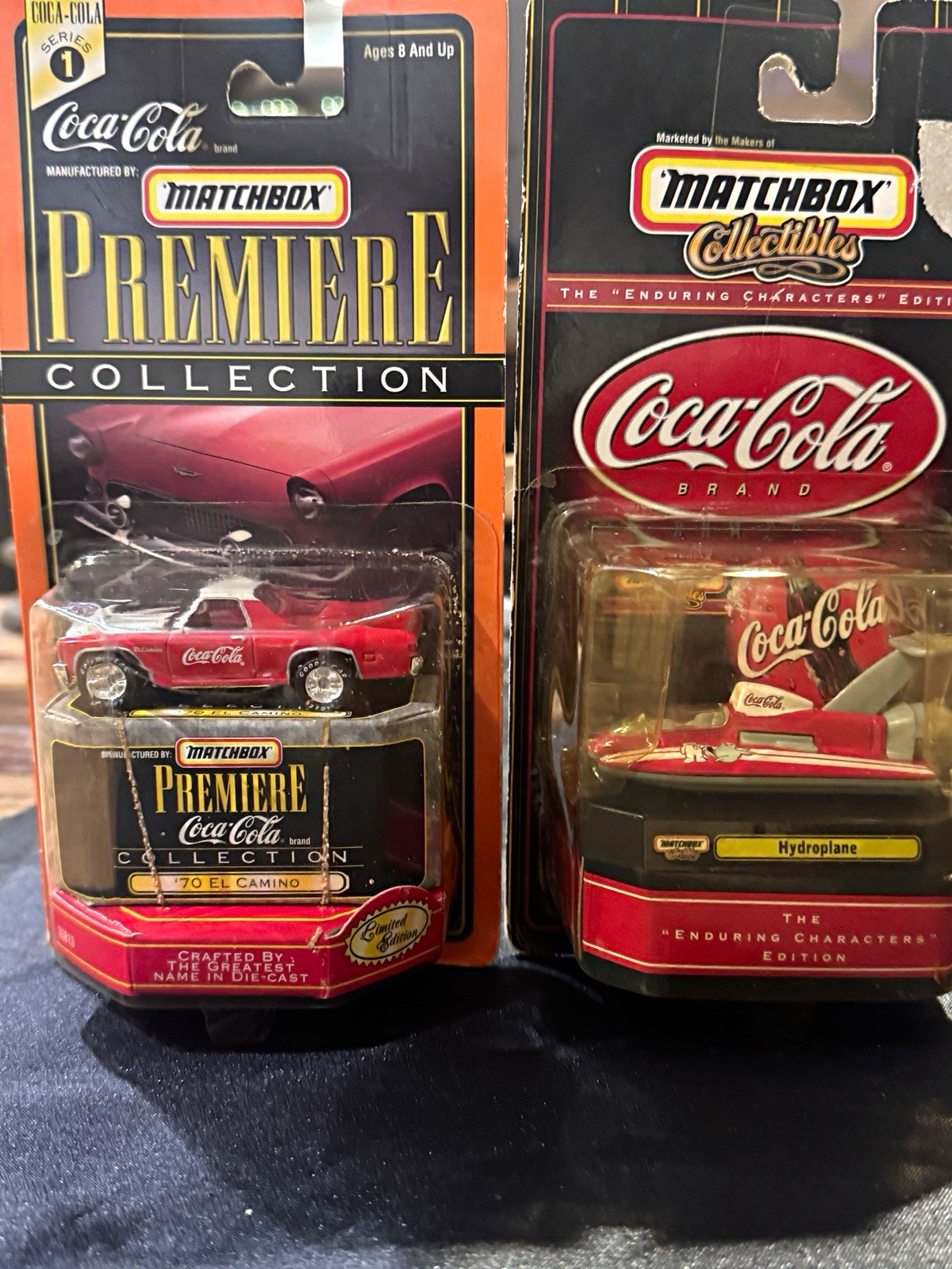 Lot of 2 Coca-Cola Premiere Collection \'70 El Camino & Hydroplane Die-Cast Veh Lot of 2 Coca-Cola Premiere Collection \'70 El Camino & Hydroplane Die-Cast Veh
