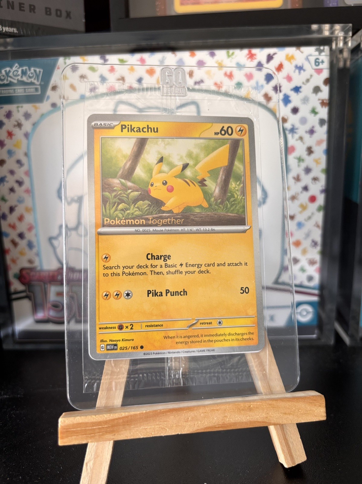 Pokemon Pikachu 025/165 Pokemon Together 151 Stamped Promo SEALED Pokemon Pikachu 025/165 Pokemon Together 151 Stamped Promo SEALED