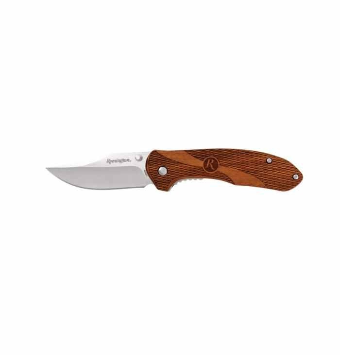 Remington 40001C Heritage Linerlock Knife Brown Wood Handles- New Remington 40001C Heritage Linerlock Knife Brown Wood Handles- New