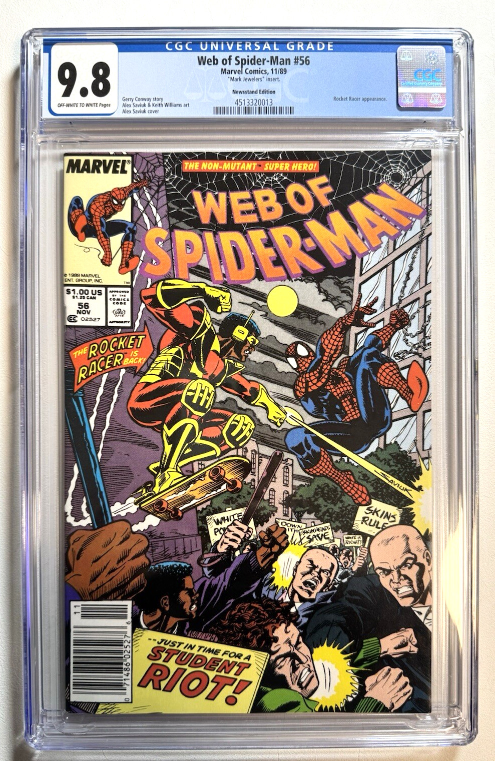 CGC 9.8 Web of Spider-Man #56 Mark Jewelers 💎 Rare Insert, 🕸 Highest MJ CGC 9.8 Web of Spider-Man #56 Mark Jewelers 💎 Rare Insert, 🕸 Highest MJ
