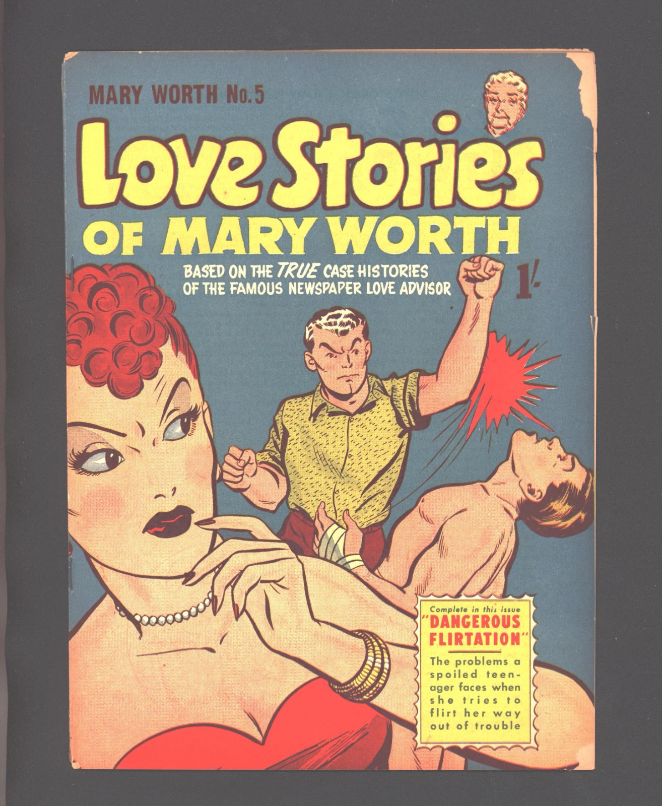 Love Stories of Mary Worth #5  Australian copy 1.8 grade fight on cover