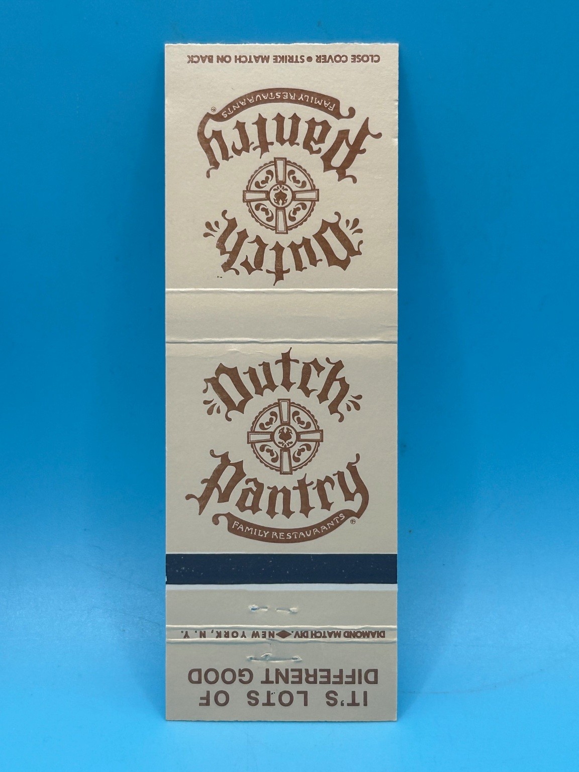 Vintage Dutch Pantry Family Restaurants Matchbook Cover New York NY Vintage Dutch Pantry Family Restaurants Matchbook Cover New York NY