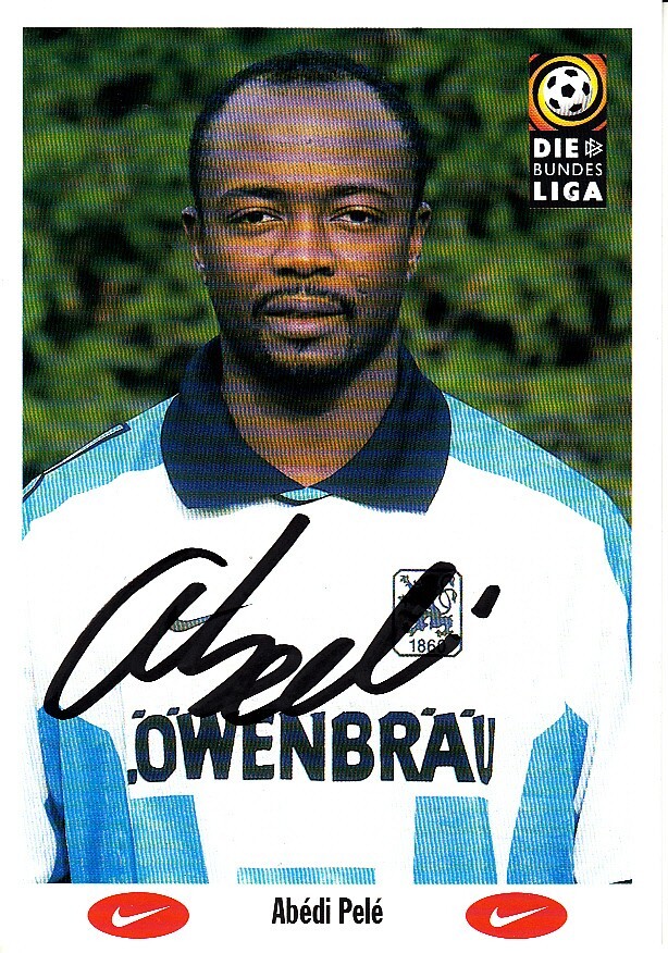 Abedi Pele 1860 Munich Olymp. Marseille Lyon Lille Torino 73x Ghana Version 1st Abedi Pele 1860 Munich Olymp. Marseille Lyon Lille Torino 73x Ghana Version 1st