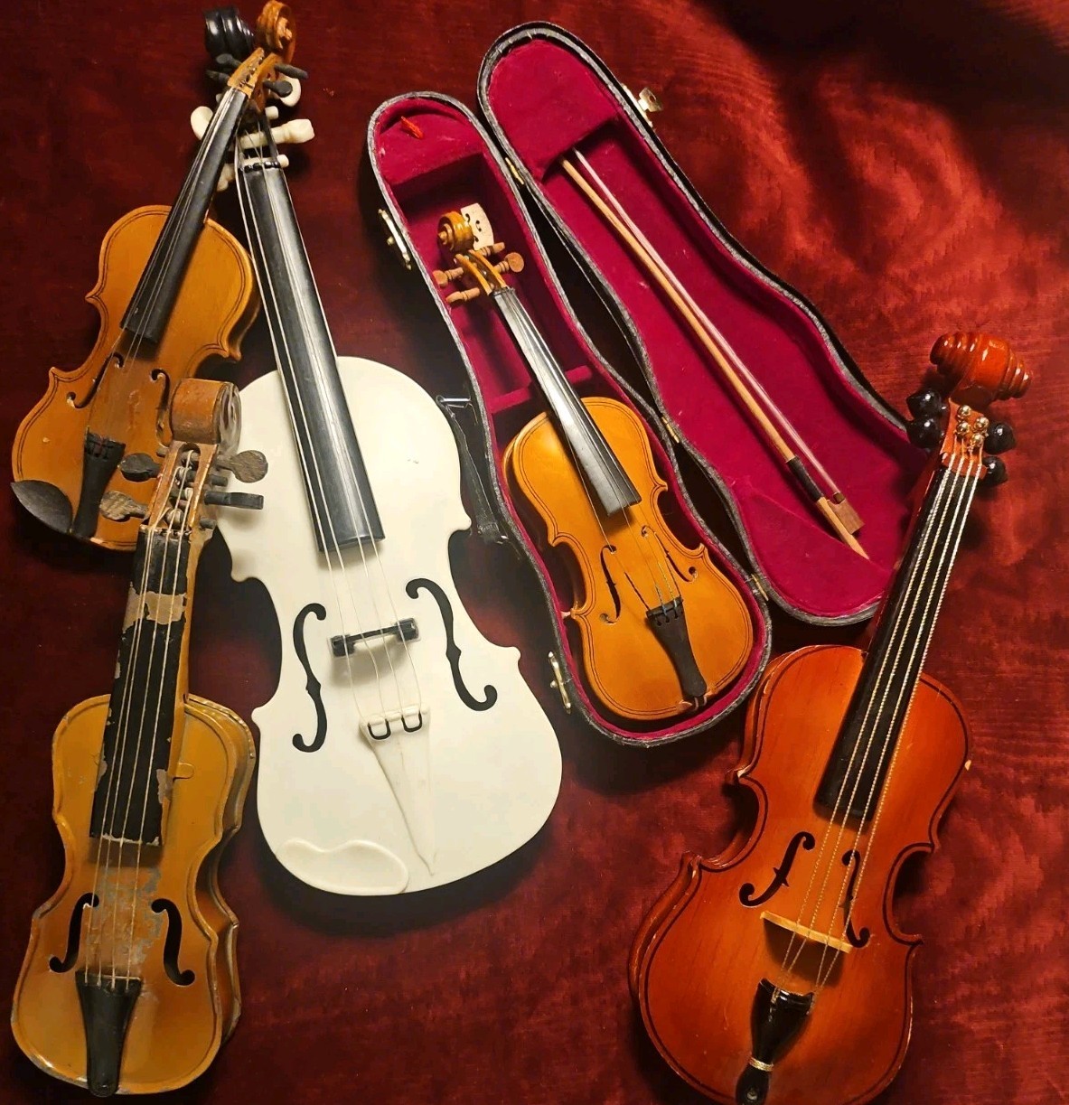 Vintage Miniature Violin Lot