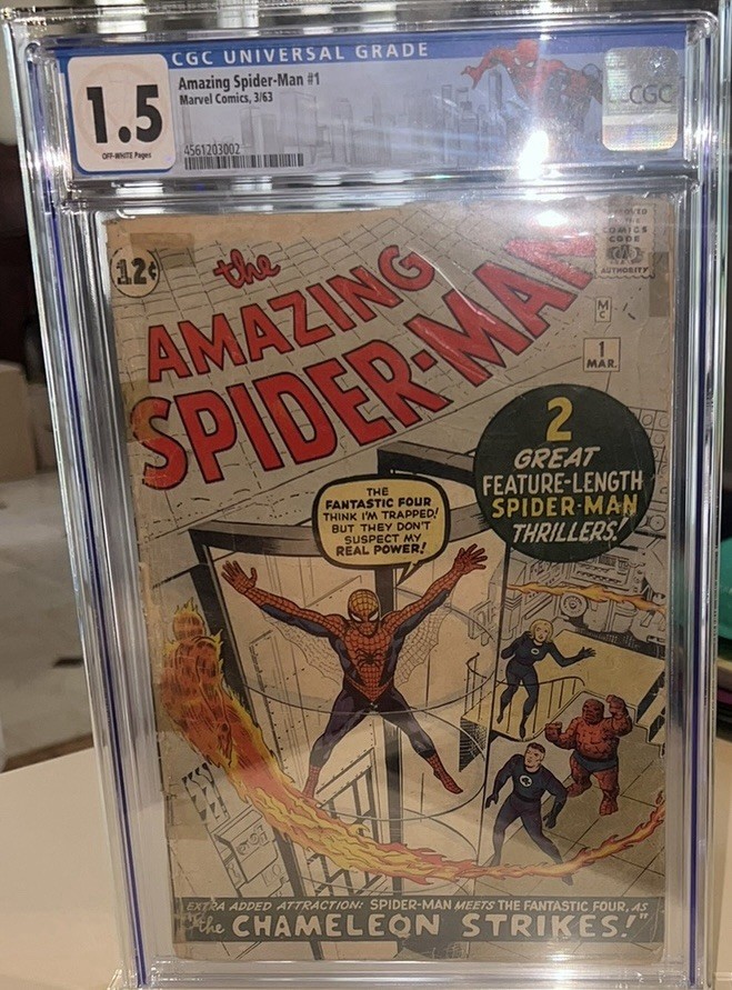 Amazing Spiderman 1 1963 CGC 1.5 Silver Age Grail Custom Label