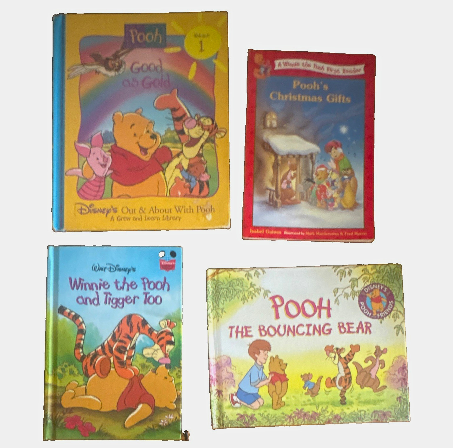 Vintage 1990s Disney Winnie the Pooh Books Lot of 4 Grolier Scholastic Vintage 1990s Disney Winnie the Pooh Books Lot of 4 Grolier Scholastic
