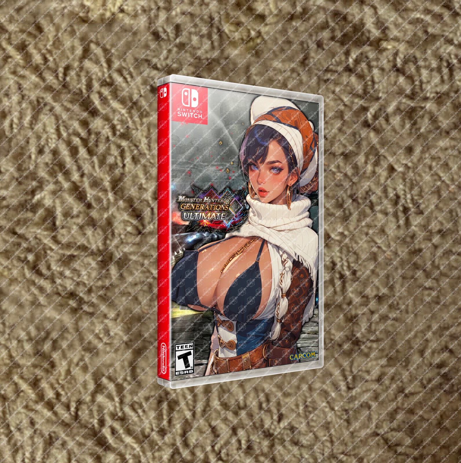 Monster Hunter Gen. Ultimate CUSTOM D. SIDED COVER ART & CASE ONLY