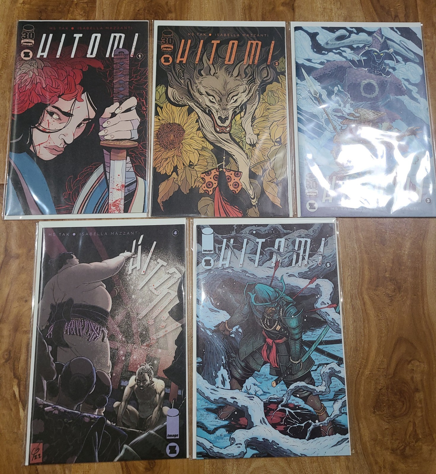 Hitomi #1 - 5 Complete Set Lot Regular A Variants Image Comics
