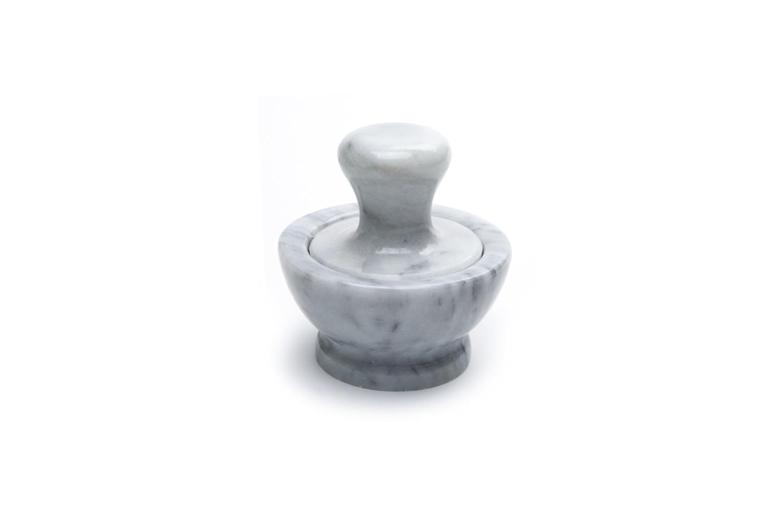 Marble Mortar and Pestle Set White Small 4\ Marble Mortar and Pestle Set White Small 4\