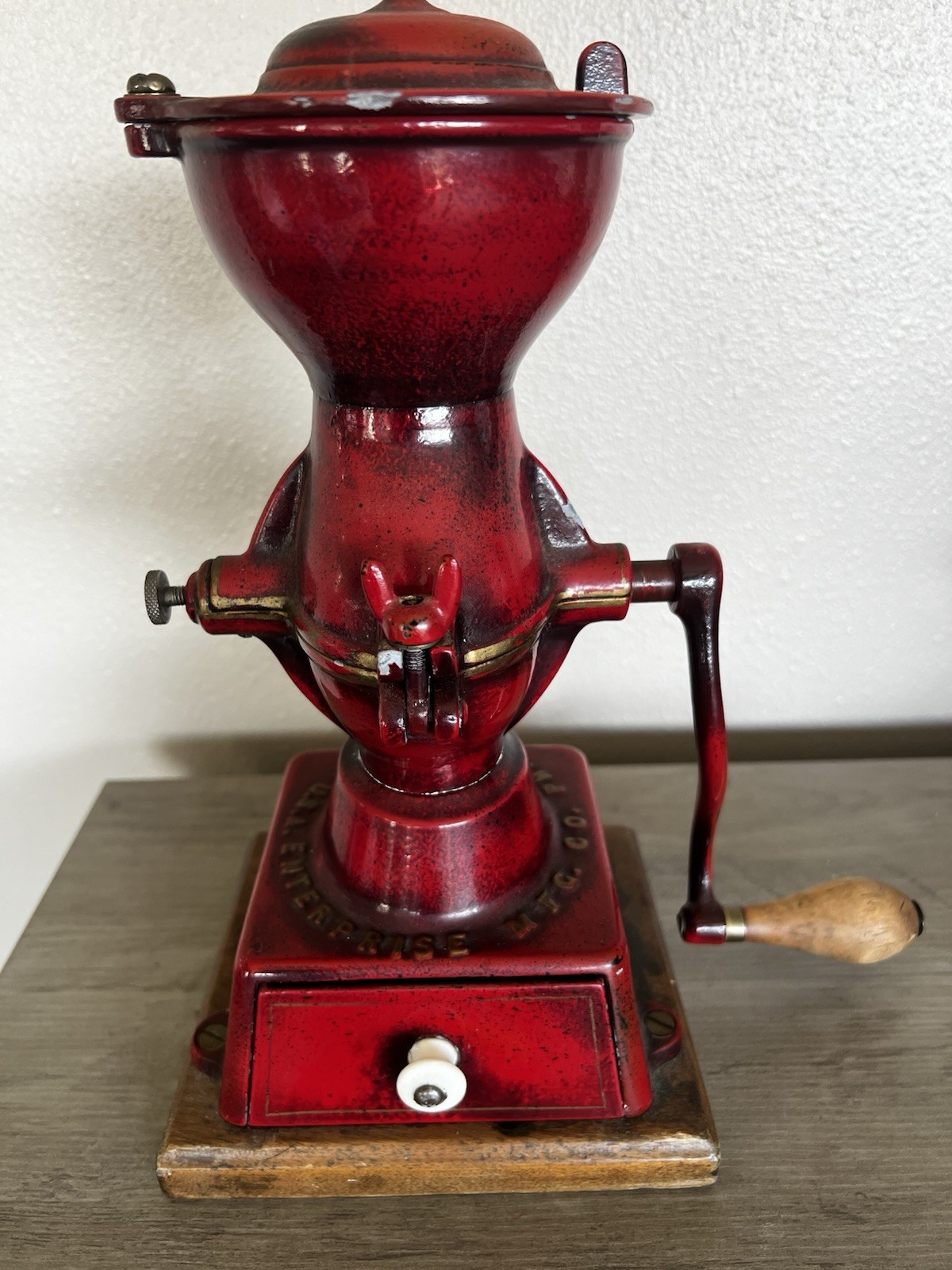 Antique ENTERPRISE MRG., CO. Philadelphia CAST IRON Manual COFFEE GRINDER Antique ENTERPRISE MRG., CO. Philadelphia CAST IRON Manual COFFEE GRINDER