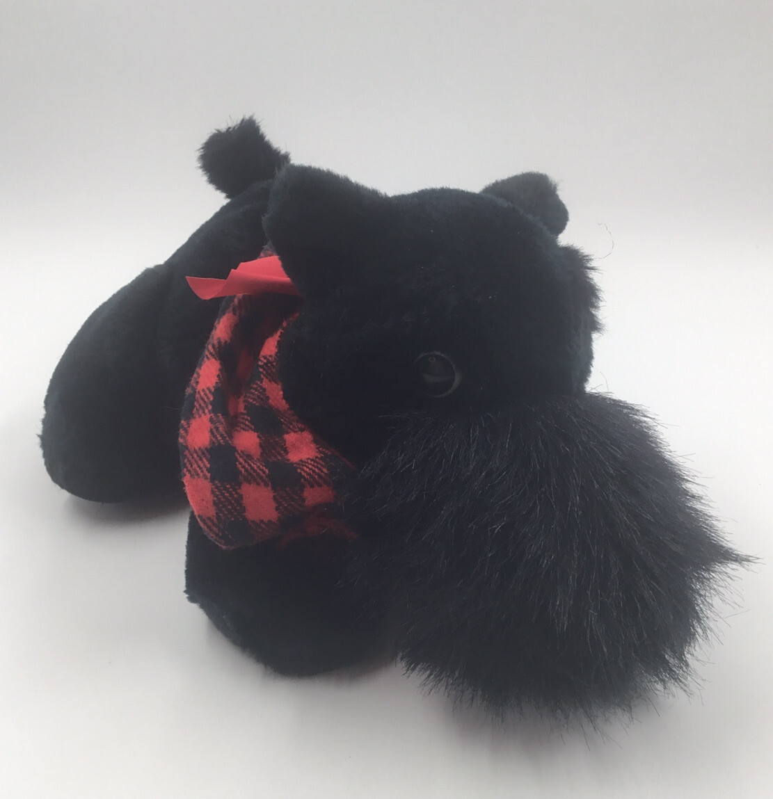 Vintage Eakins Scottish Terrier Black Fluffy Puppy Dog Puppet 1984 Vintage Eakins Scottish Terrier Black Fluffy Puppy Dog Puppet 1984