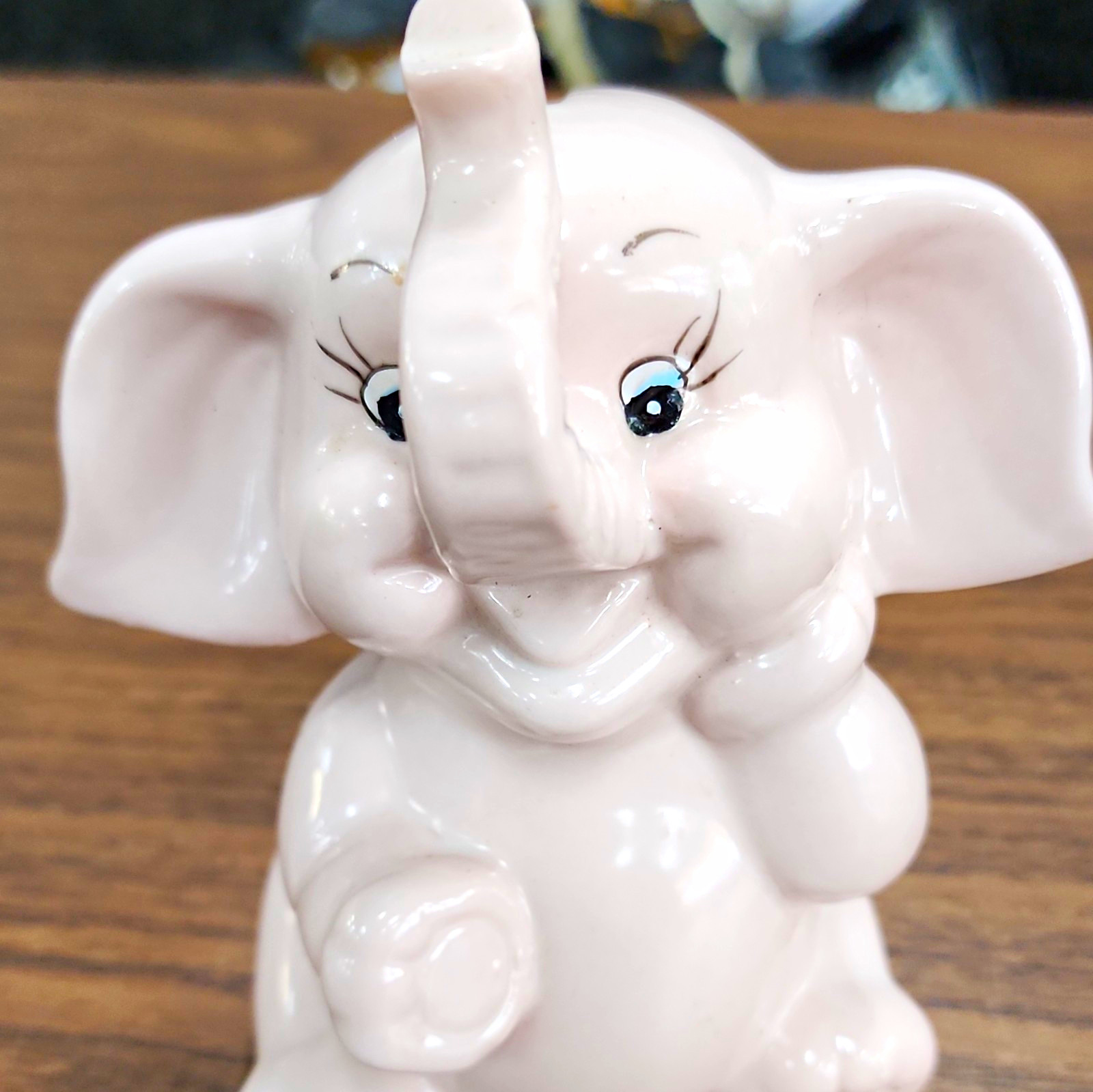 K\'s Collection Pink Ceramic Elephant Piggy Bank Coin Bank, Animals Theme