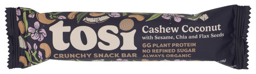 Tosi Bar Cashew Coconut 1 Oz Pack Of 12