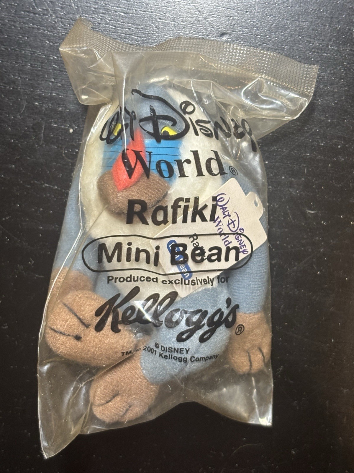 Vintage 2001 Kellogg’s Walt Disney World Rafiki Mini Bean plush toy Lion King