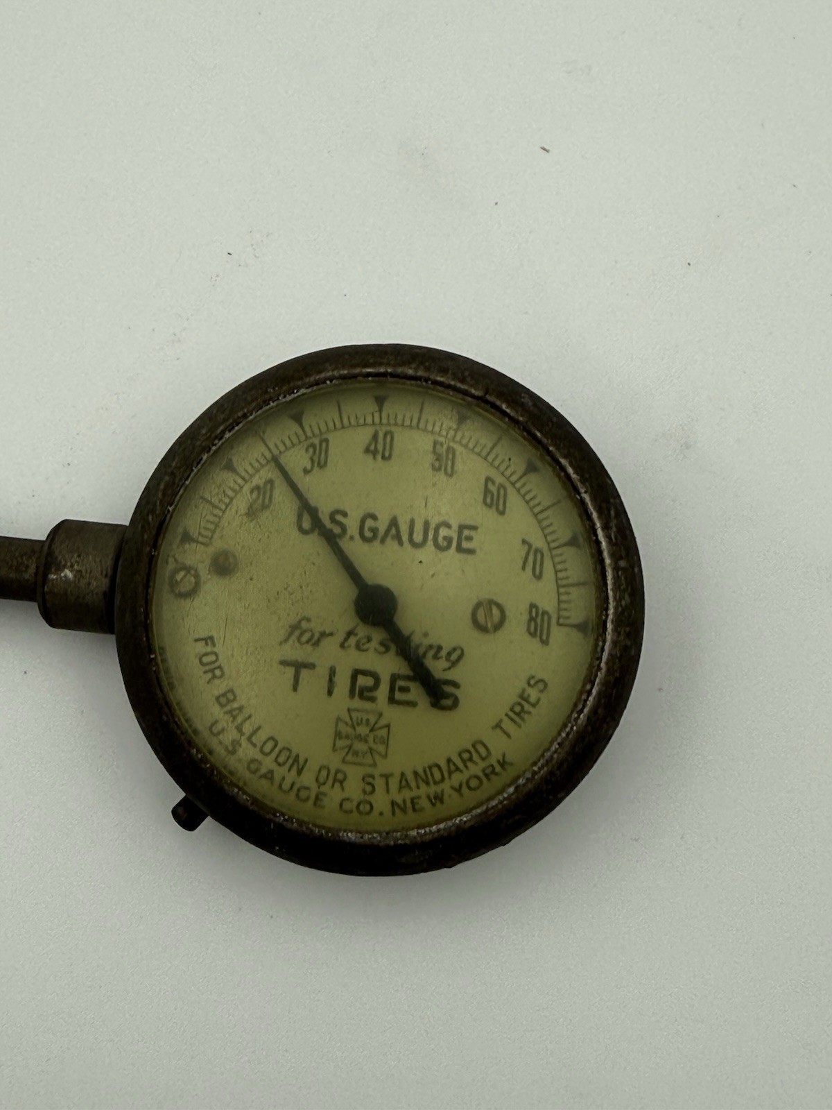VINTAGE 1920’s U.S. Gauge Co. NY  0-50 psi Tire Pressure Gauge 