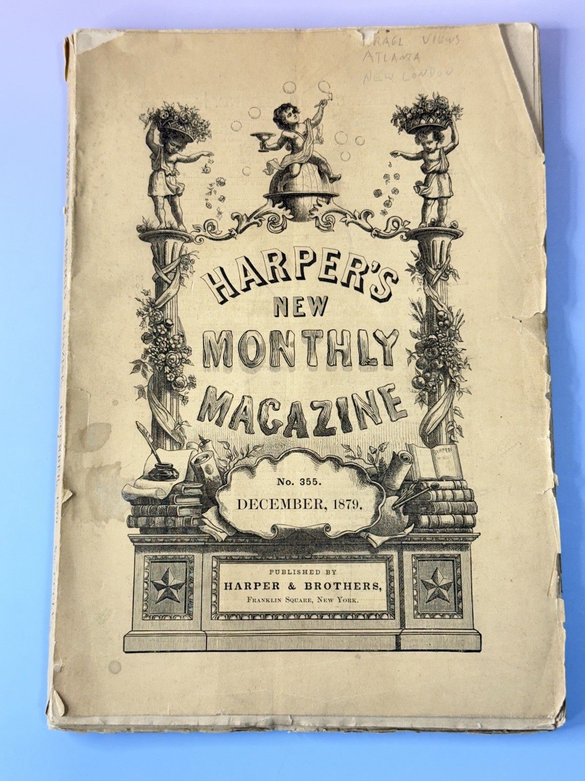Harper's New Monthly Magazine December 1879 No 355 Napoleon Palestine Atlanta