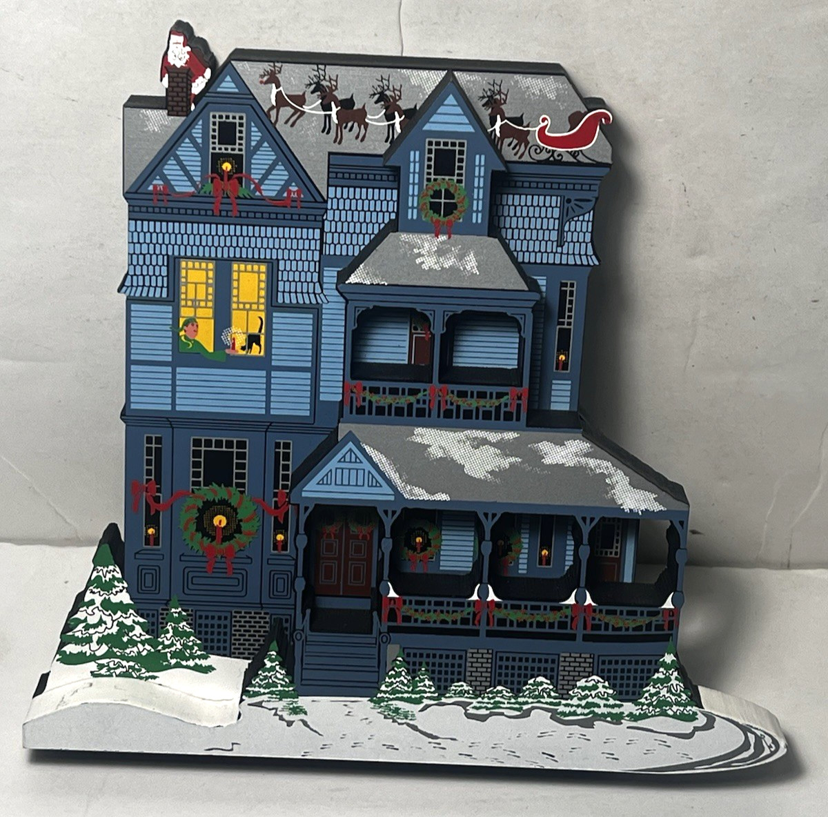 1998 SHELIA'S Collectible House THE NIGHT BEFORE CHRISTMAS NUMBERED #663 RARE 1998 SHELIA'S Collectible House THE NIGHT BEFORE CHRISTMAS NUMBERED #663 RARE