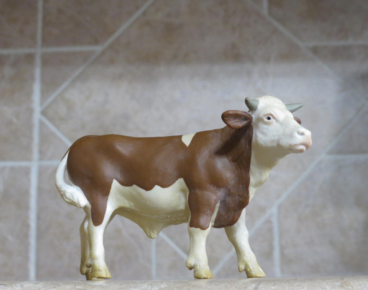 Schleich 13135 RETIRED fleckvieh young bull simmental farm toy 2000-09 Schleich 13135 RETIRED fleckvieh young bull simmental farm toy 2000-09
