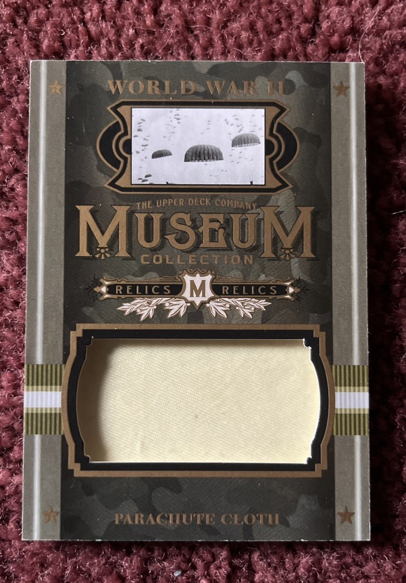 2016 Goodwin Champions Museum Collection WWII Relics Parachute Cloth Card MC-PCC