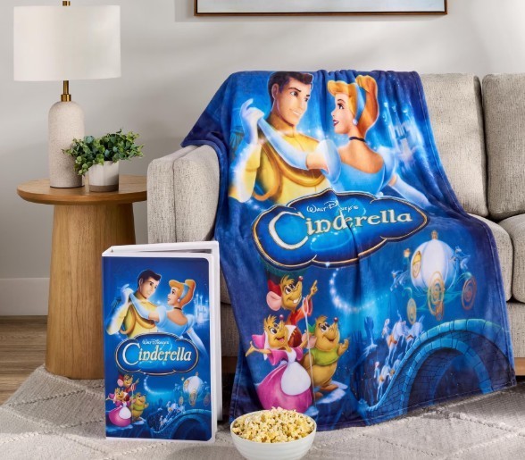 Cinderella Disney Classic VHS Boxed Silk Touch Throw Blanket 50