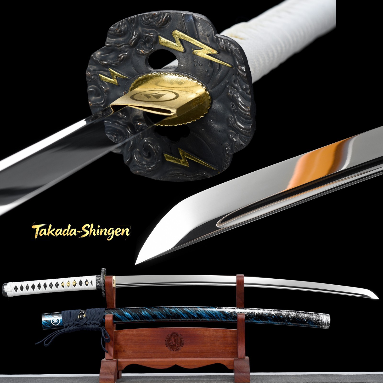 Hand forged spring steel blade Ghost of tsushima katana sword razor sharp edge