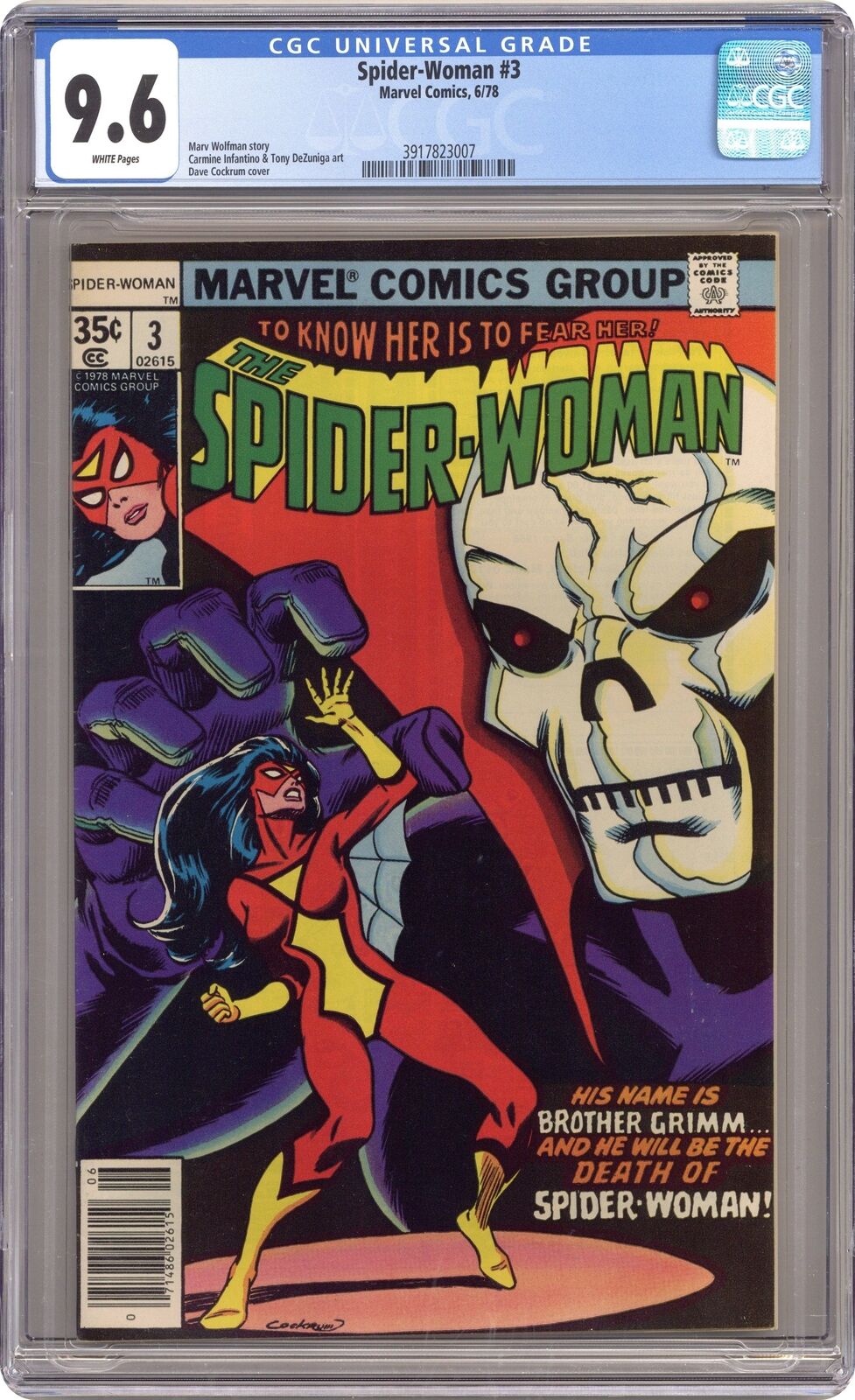 Spider-Woman #3 CGC 9.6 1978 3917823007