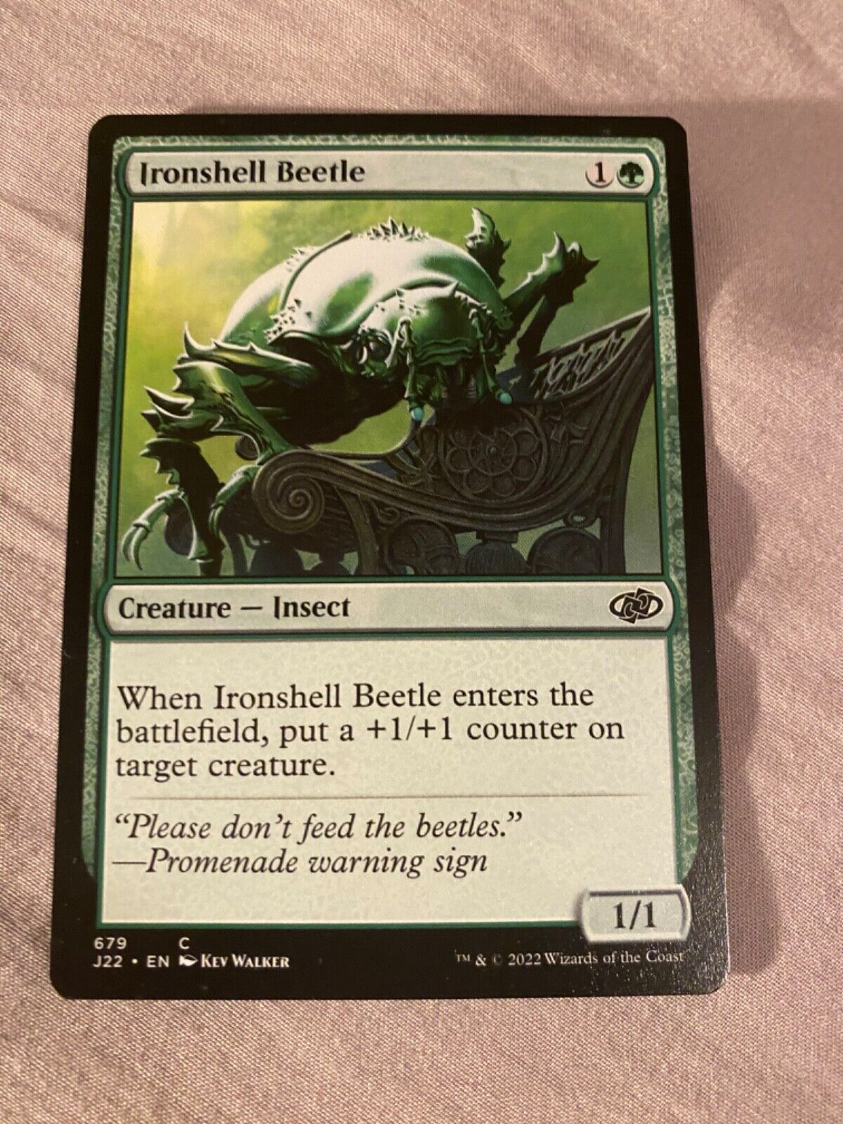 MTG Ironshell Beetle (679, Jumpstart 2022, Common, Regular)