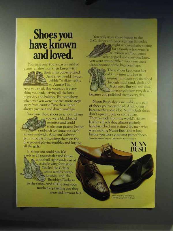1968 Nunn Bush Shoes Ad - You Have Known and Loved