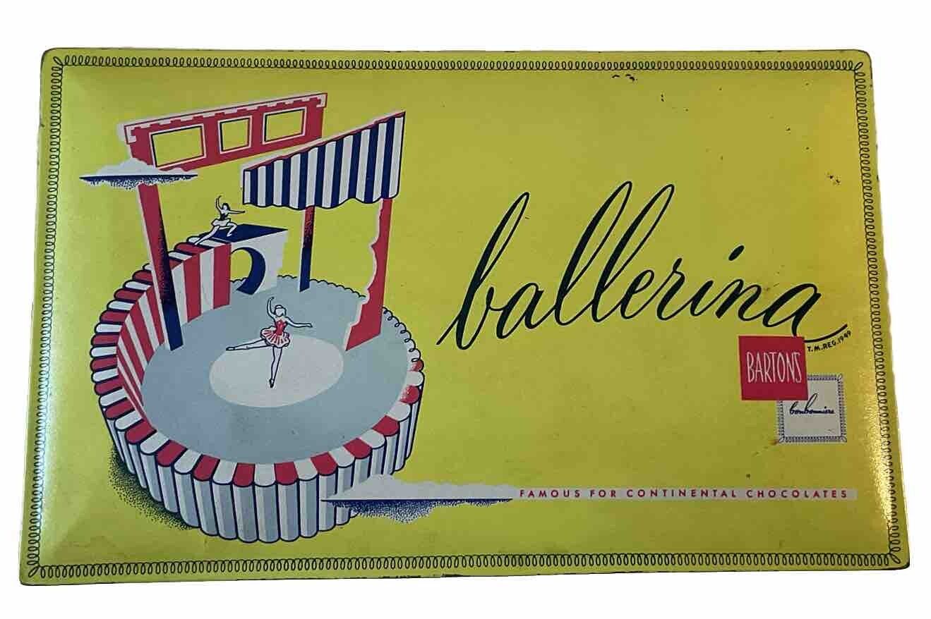 Bartons Ballerina Continental Chocolates Tin Vintage