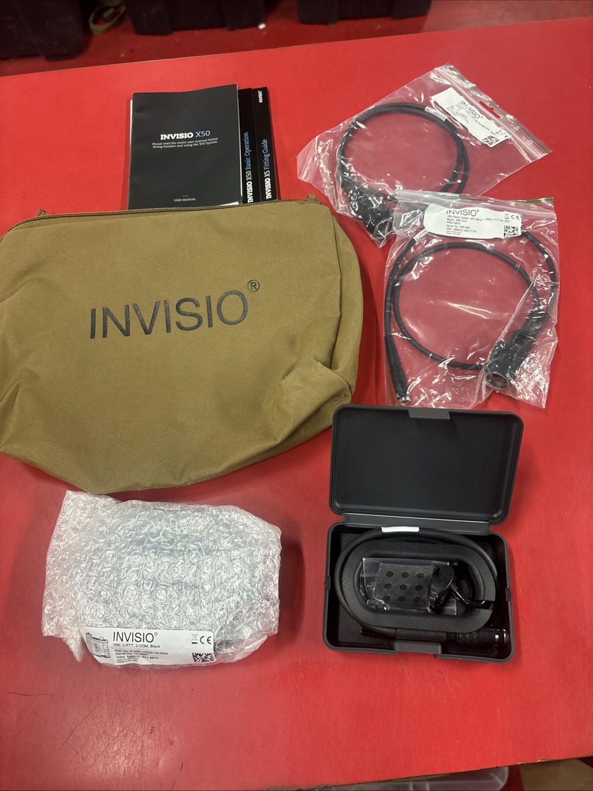 Genuine INVISIO X50 DUAL COMMS Gen II Kit With X5 Headset Genuine INVISIO X50 DUAL COMMS Gen II Kit With X5 Headset