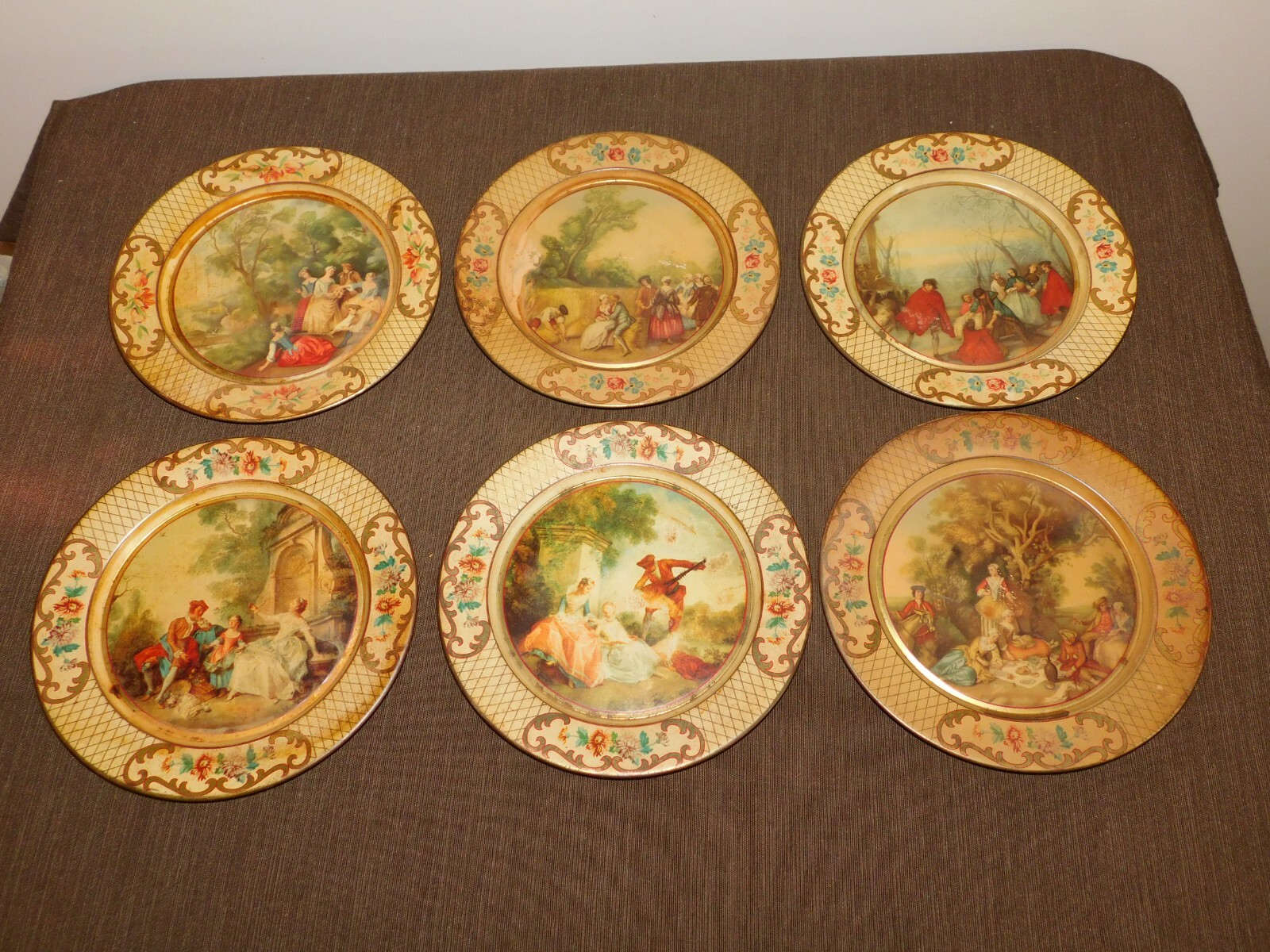 VINTAGE KITCHEN SET OF 6 MADE IN BELGIUM DAHER DECORATED WARE 8\ VINTAGE KITCHEN SET OF 6 MADE IN BELGIUM DAHER DECORATED WARE 8\
