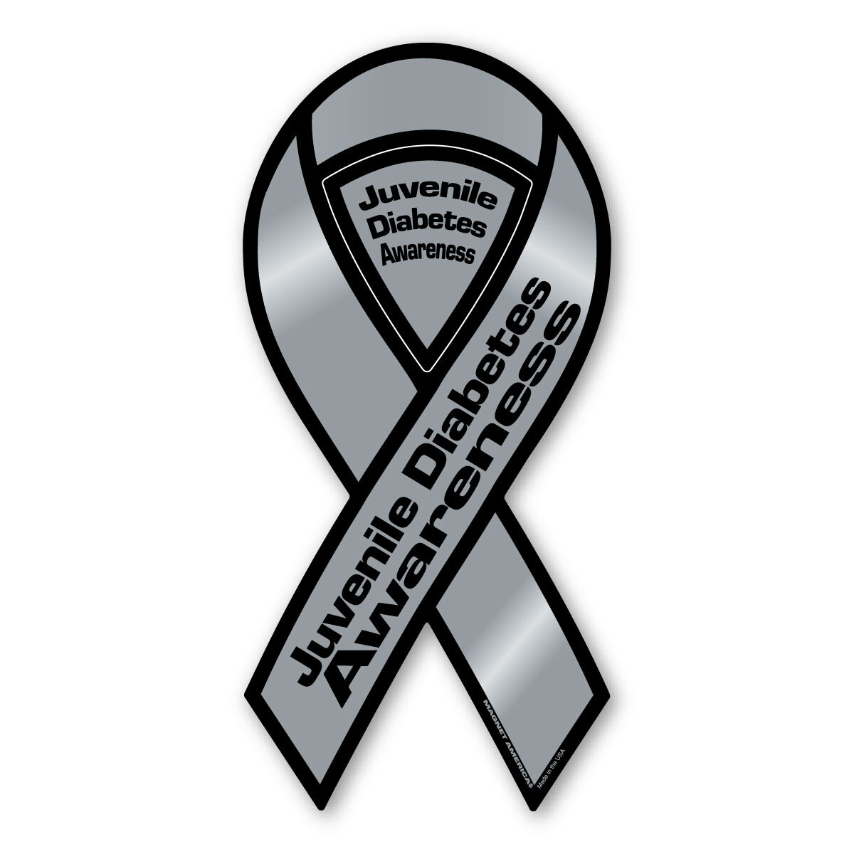 Juvenile Diabetes Awareness 2-in-1 Ribbon Magnet Juvenile Diabetes Awareness 2-in-1 Ribbon Magnet