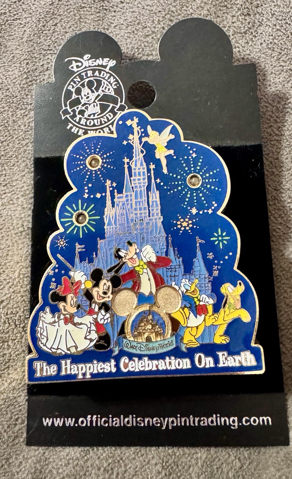 Disney Happiest Celebration On Earth Trading Pin 2002 Walt Disney World Light Up