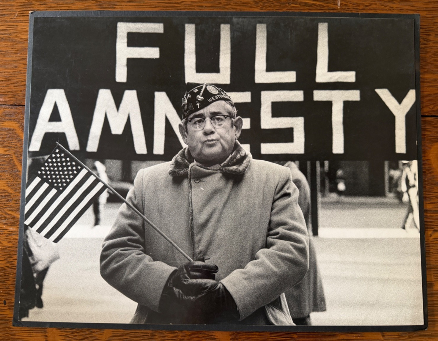 Vintage 1976 Chicago Sun-Times Press Photo VFW Amnesty Protest James A. DePree Vintage 1976 Chicago Sun-Times Press Photo VFW Amnesty Protest James A. DePree