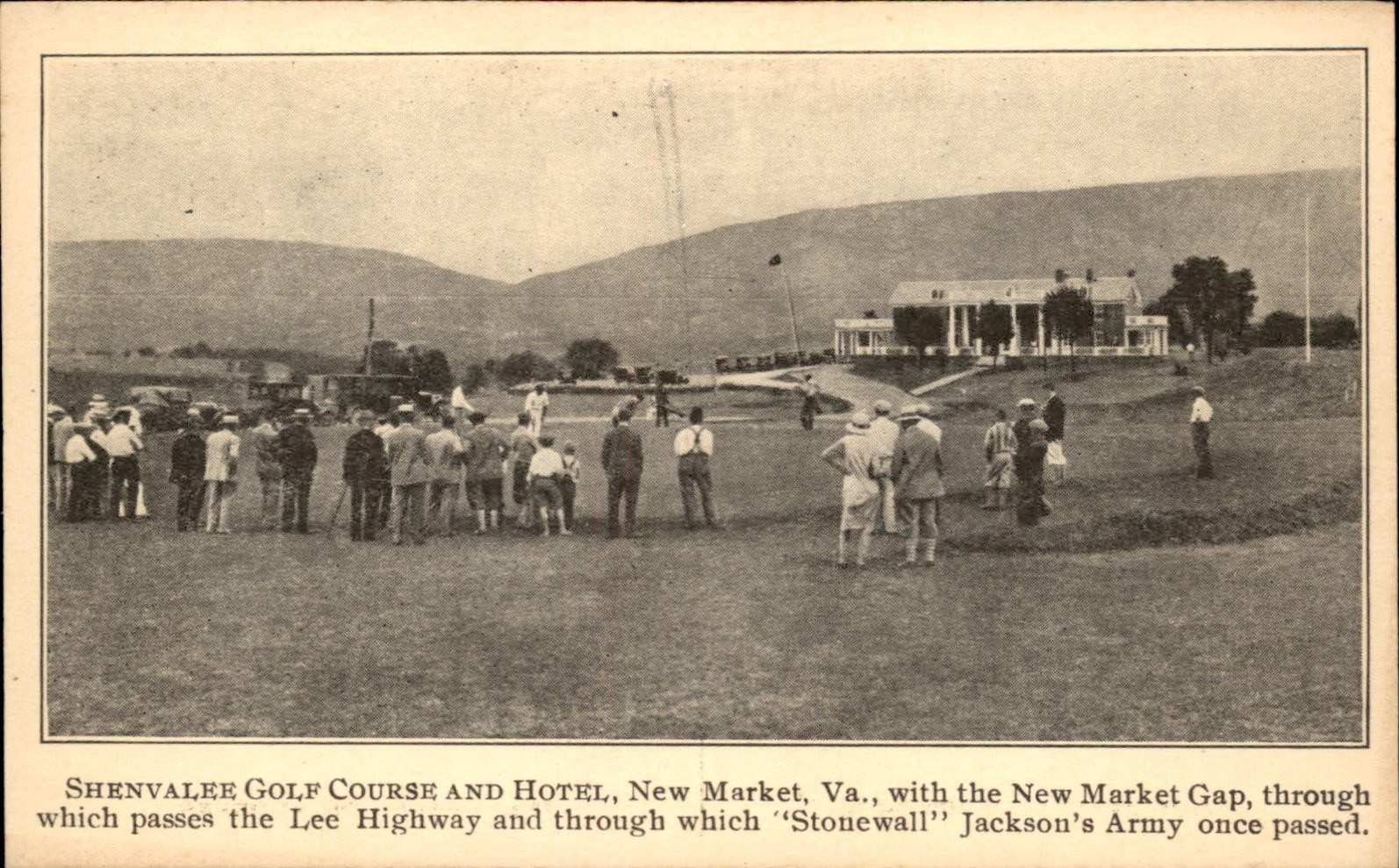 New Market Virginia VA Golf Course and Hotel Shenvalee c1910s Vintage Postcard