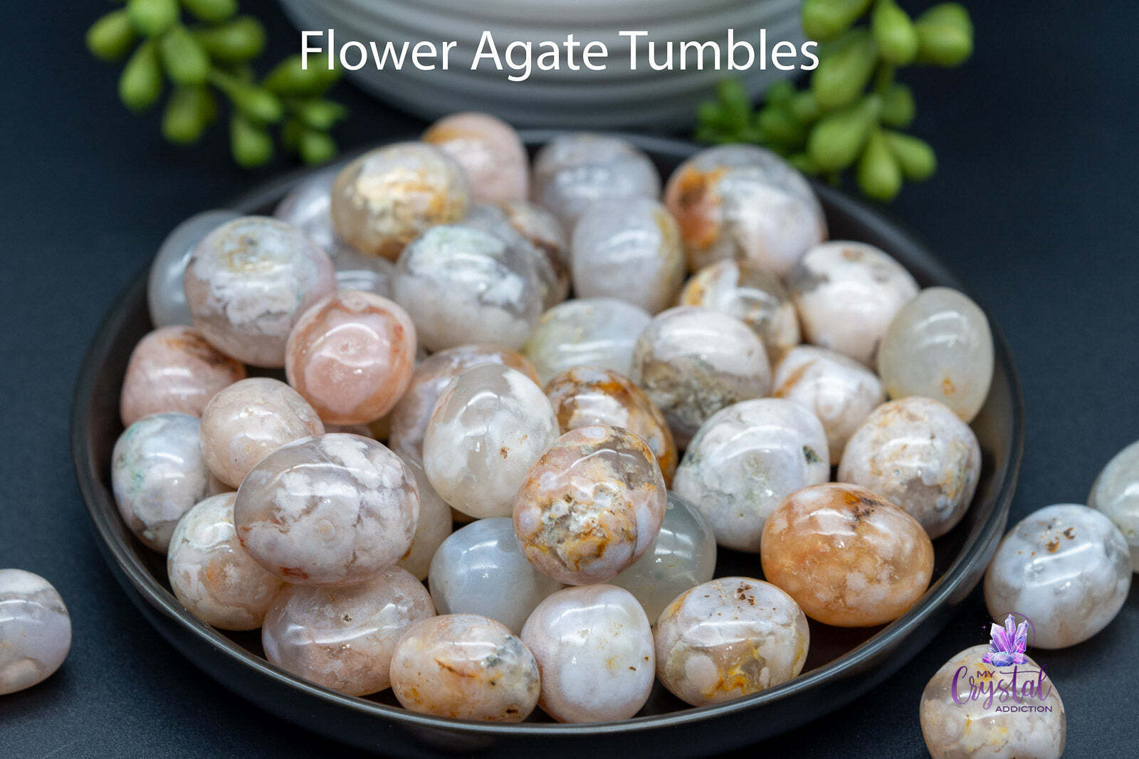 Flower Agate Tumbles