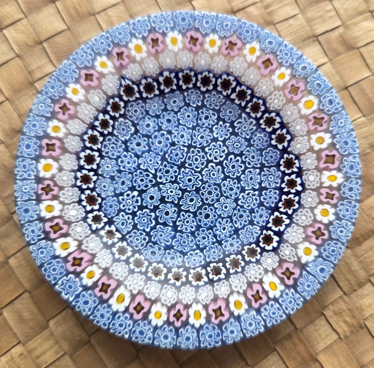 Vintage Murano Millefiori Glass Trinket Dish Antica Murrina Art Glass ~3