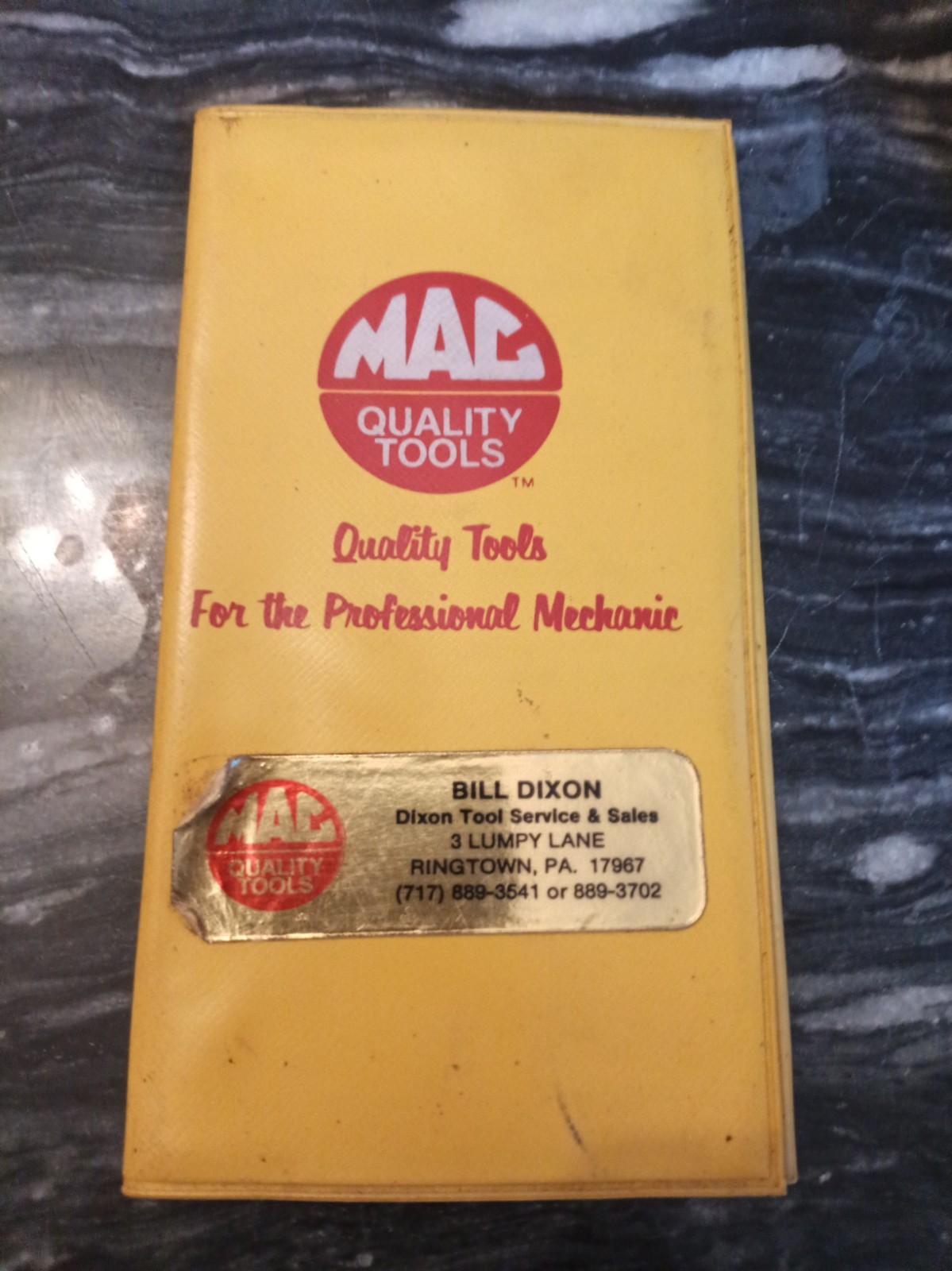 Vintage 80's Mac Tools Receipt / Invoice Holder Vintage 80's Mac Tools Receipt / Invoice Holder
