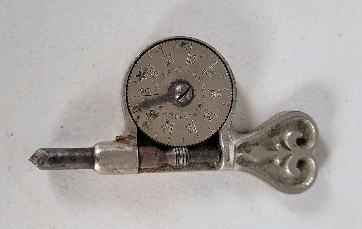 Woodman\'s Tachometer Speed Indicator Ornate September 12, 1876 Patent Vintage 