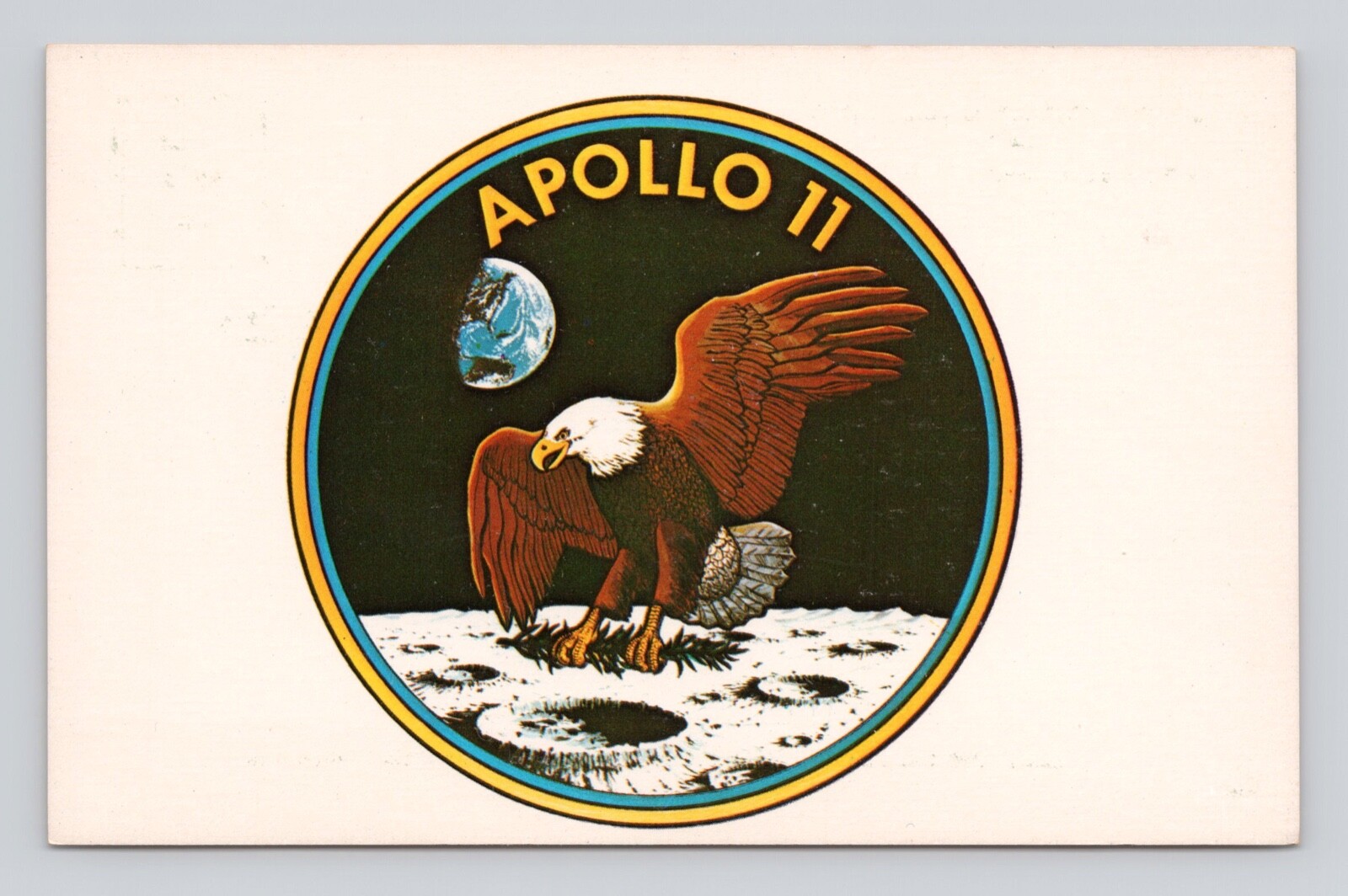 Postcard John F Kennedy Space Center NASA - Official Apollo 11 Insignia Postcard John F Kennedy Space Center NASA - Official Apollo 11 Insignia
