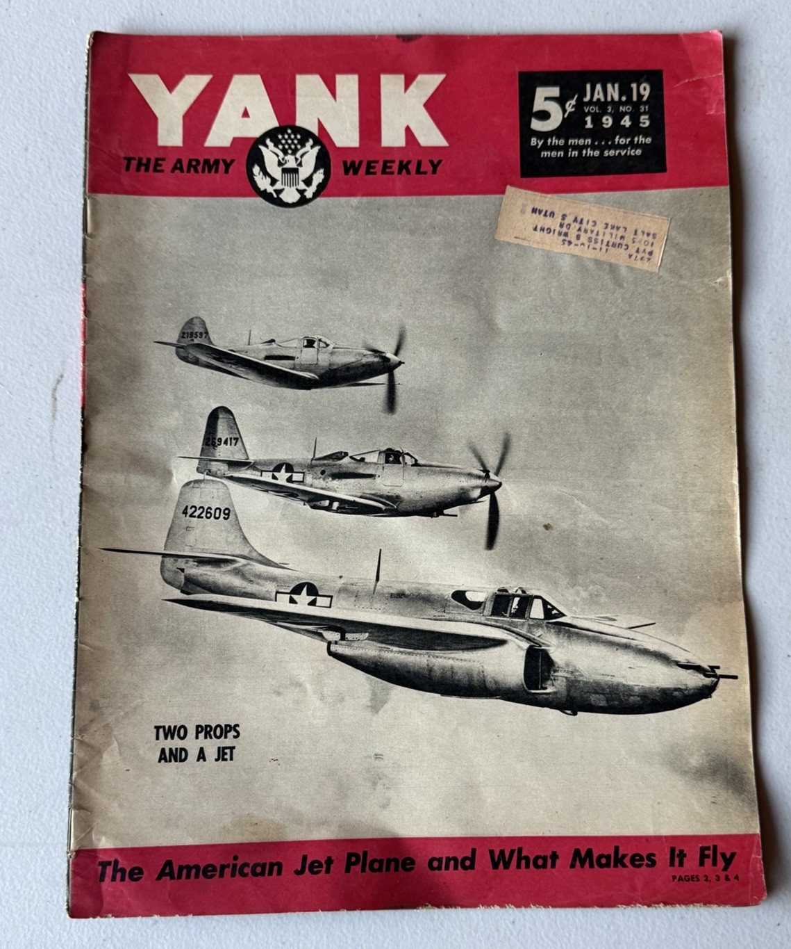 Jan. 19, 1945 Yank The Army Weekly Vintage
