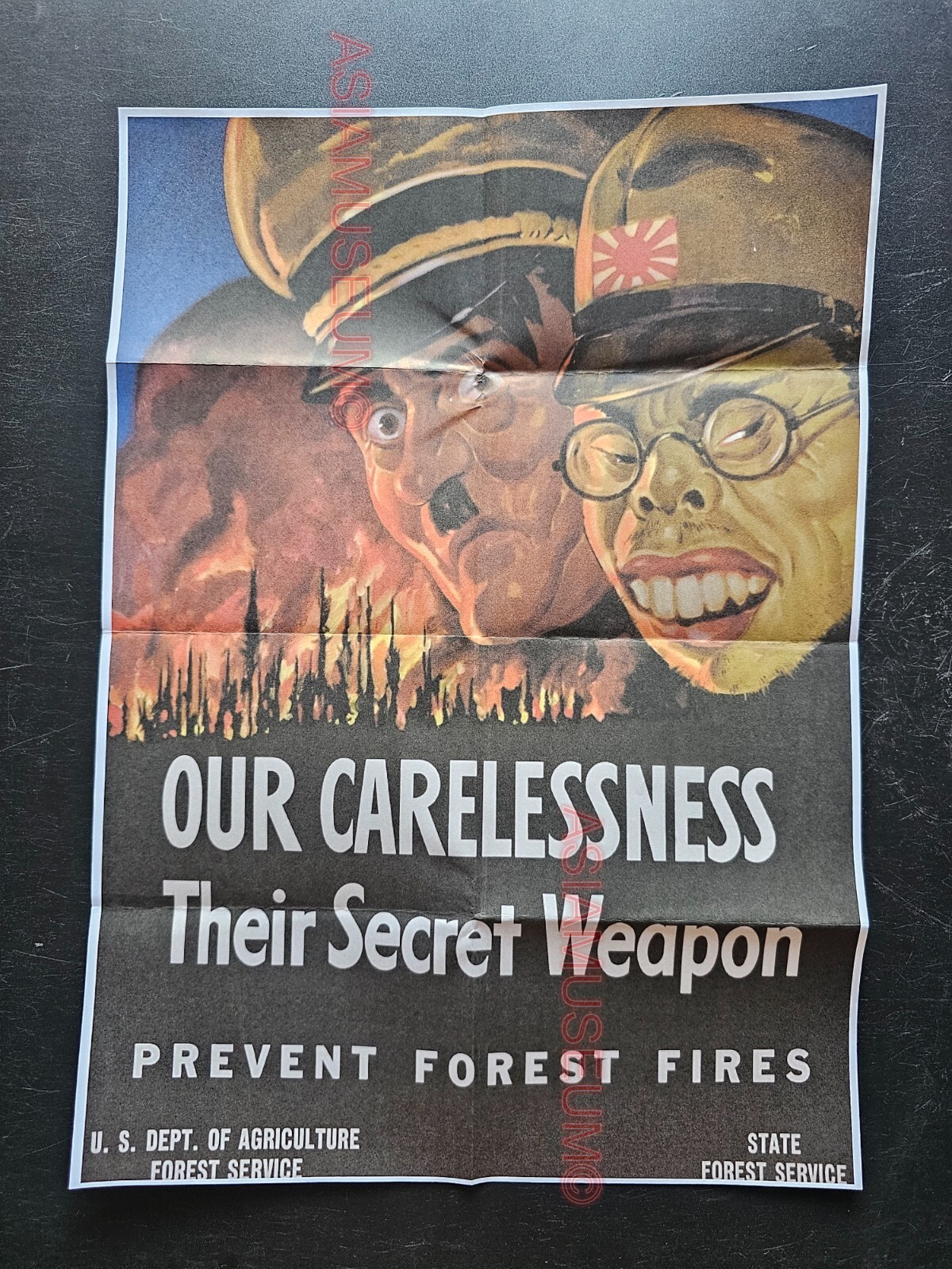 1942 WW2 USA AMERICA JAPAN CARELESS TALK COST LIVES WEAPON PROPAGANDA POSTER C06