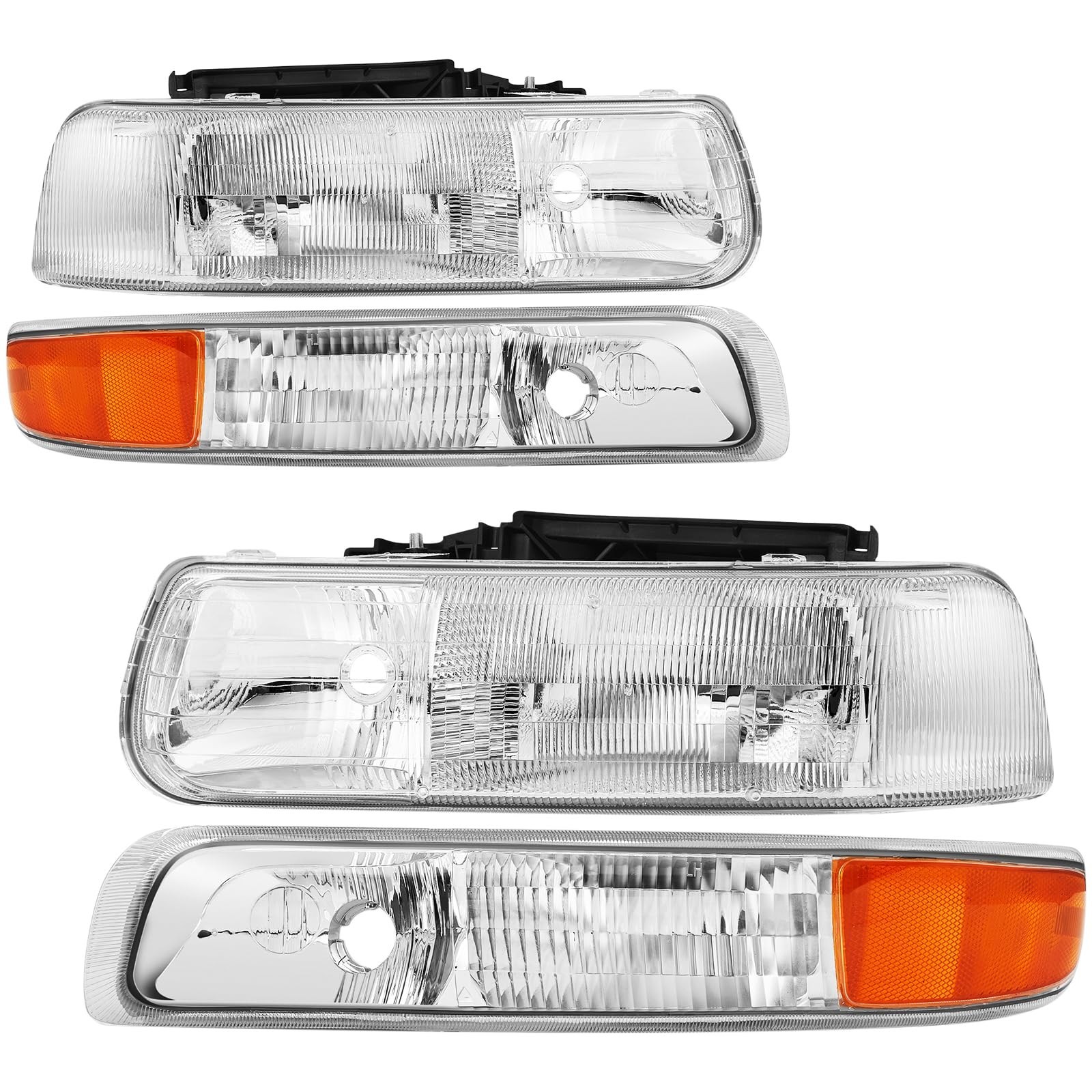 Headlights Assembly Compatible with 1999-2002 Chevy Silverado 1500 2500, 2000... Headlights Assembly Compatible with 1999-2002 Chevy Silverado 1500 2500, 2000...
