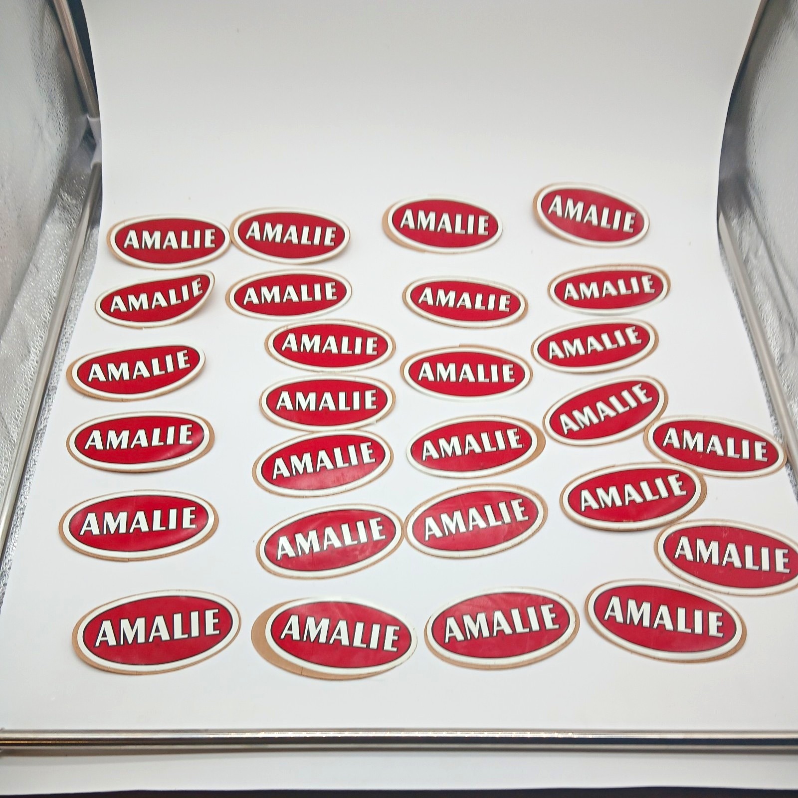 1970s vtg drag racing stickers amalie  various condition lot of 27 stickers
