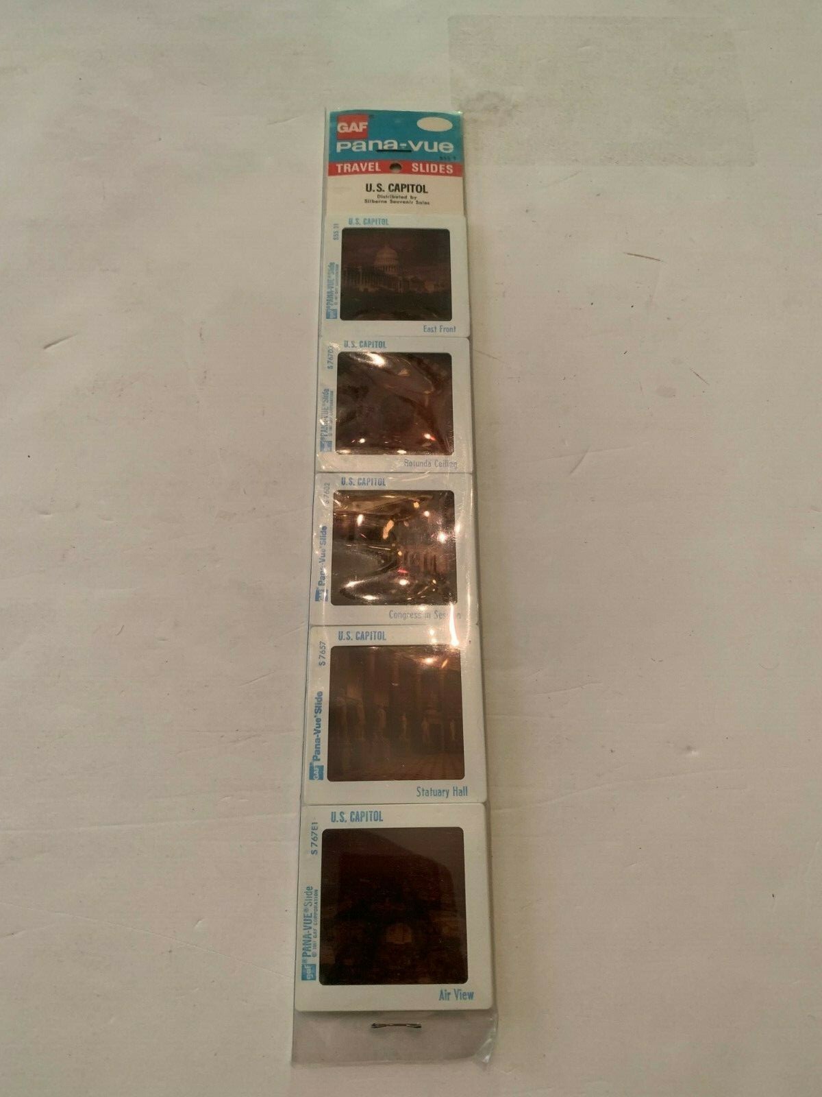 Vintage US Capitol Souvenir GAF Pana Vue Slides 